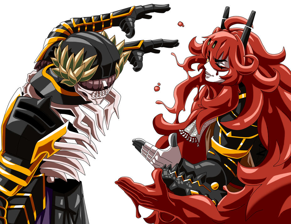 Carmine and Nycto Dap Up by @dawizurd