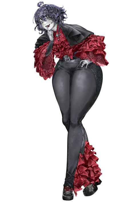 Goth Carmine by @MiscyOwl